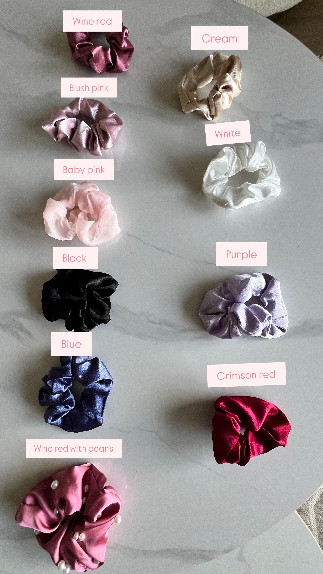 Srunchie satin size small