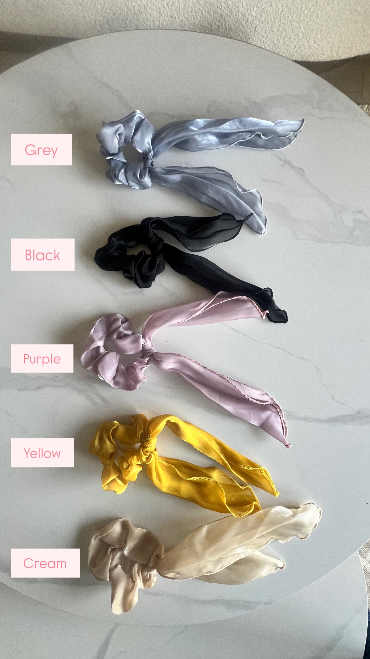 Srunchie with bow detail