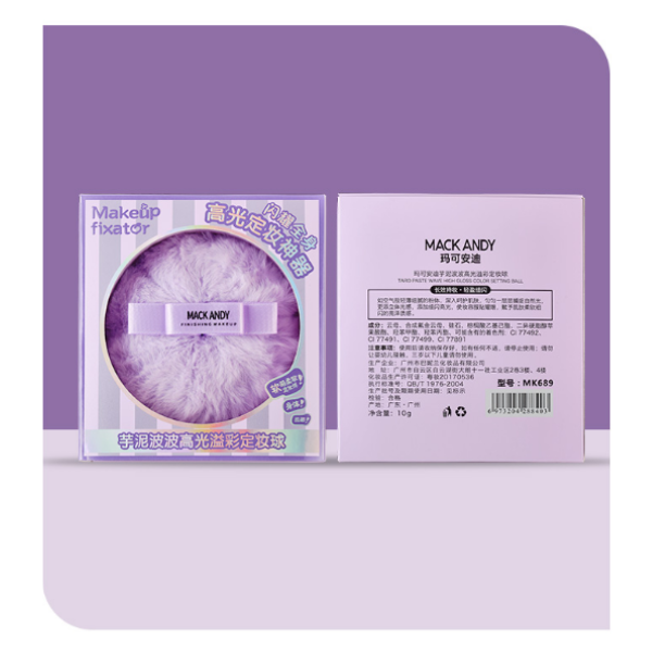 Mack Andy Shimmer Purple Puff