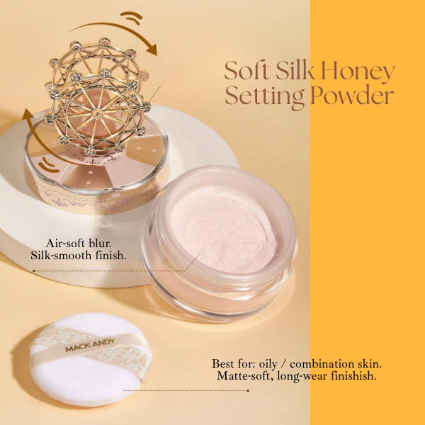 Mack Andy Soft Silk Honey Setting Powder