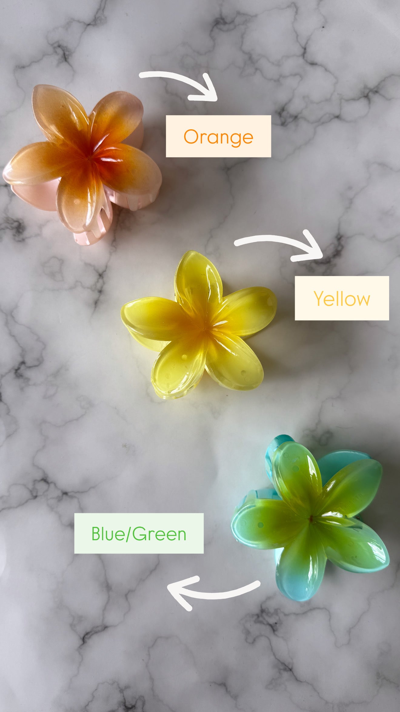 Summer Floral Hair Clips