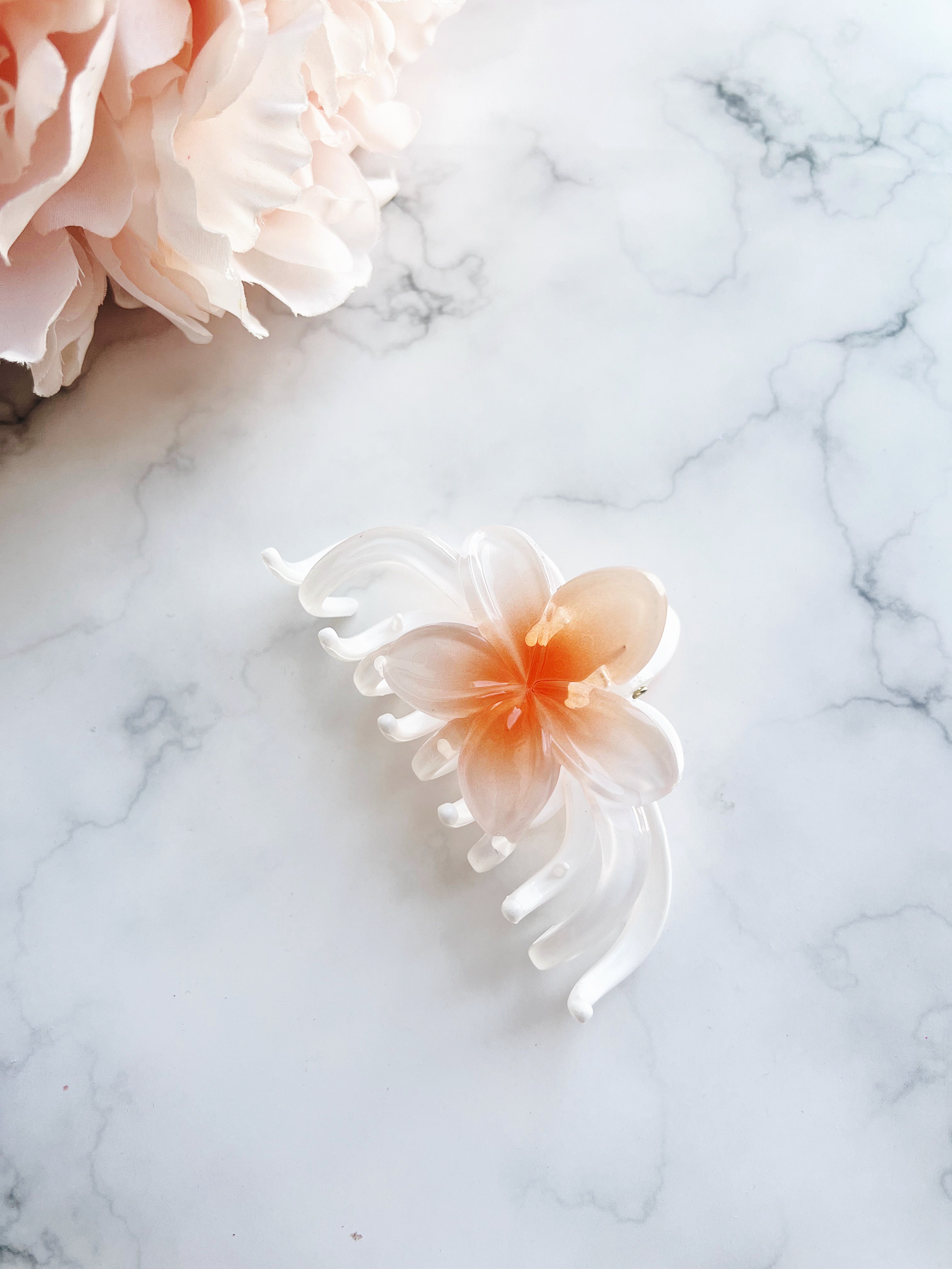 Floral Hair Claw Clips