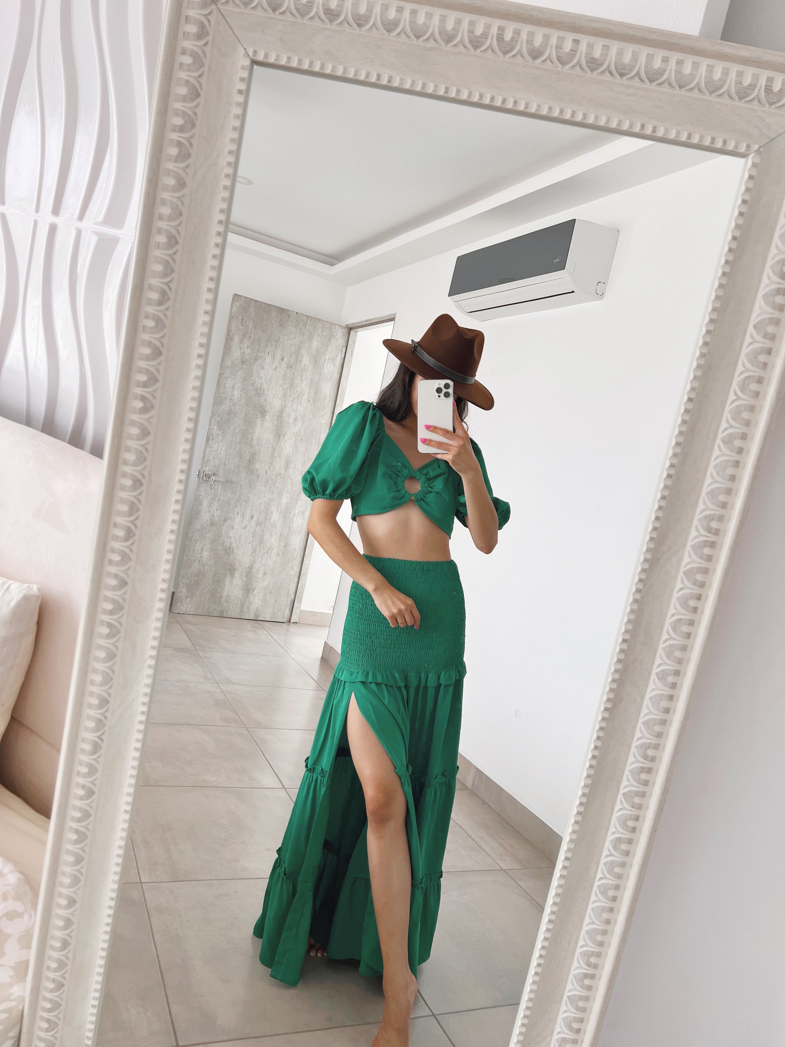 Erivel Set Skirt Green M/L