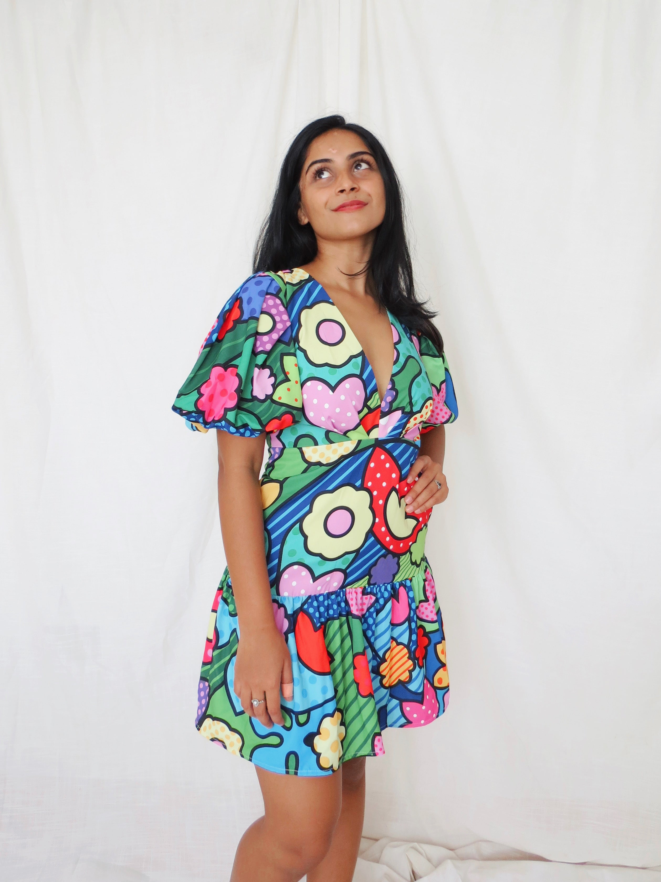 Erivel Dress Short Comic Colours