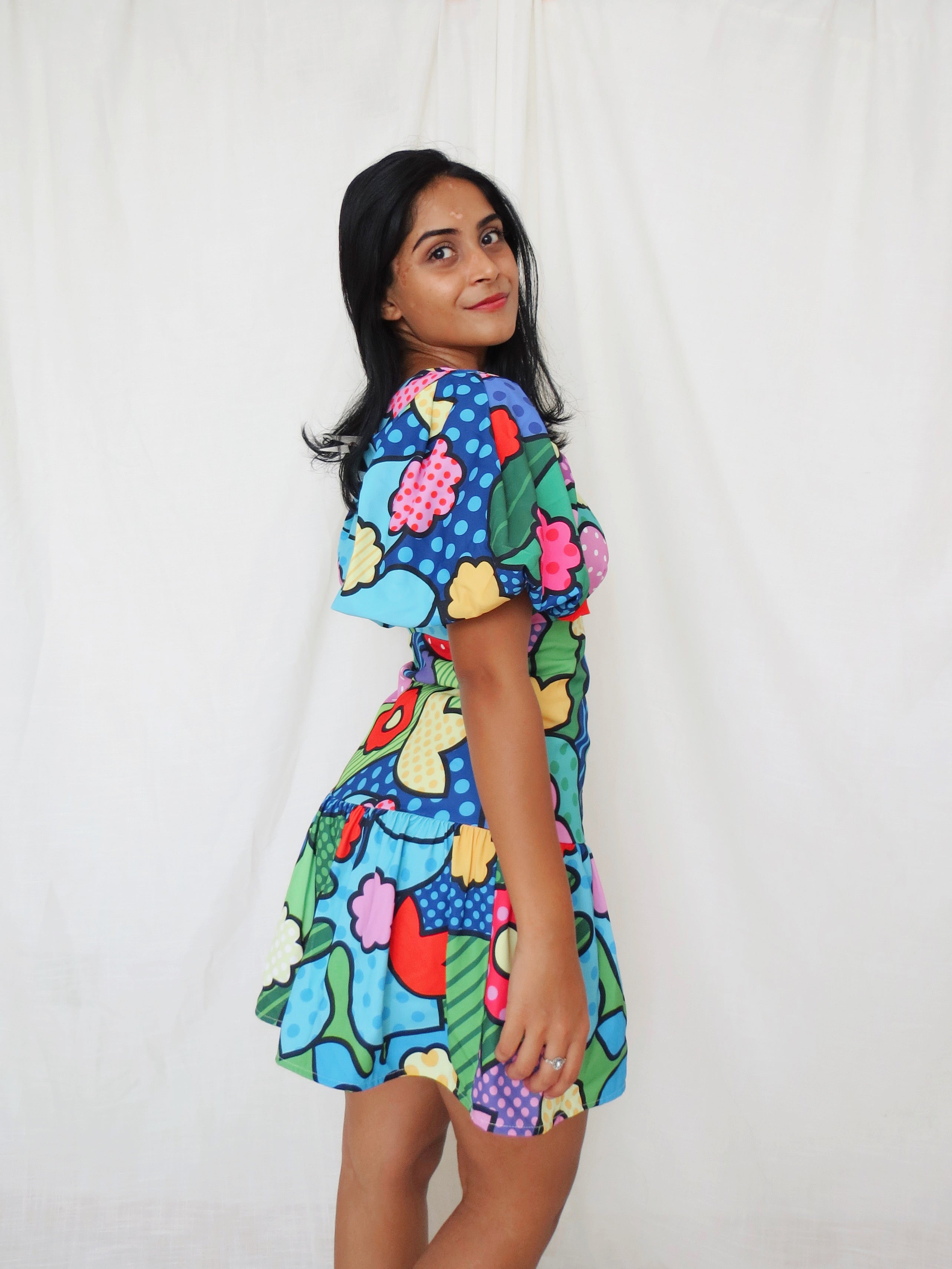 Erivel Dress Short Comic Colours