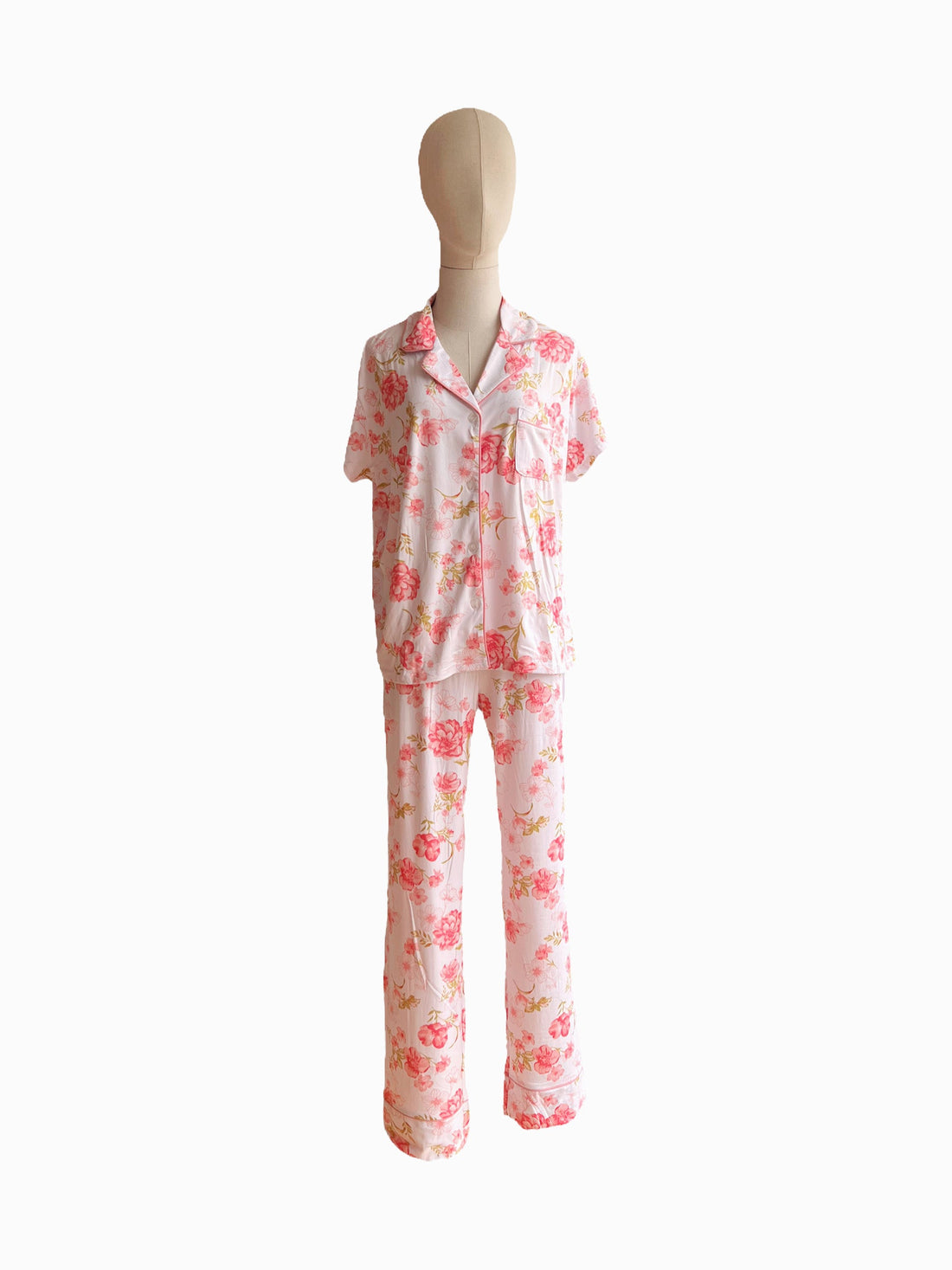 Laura ashley Pink flowers pants pajama set M