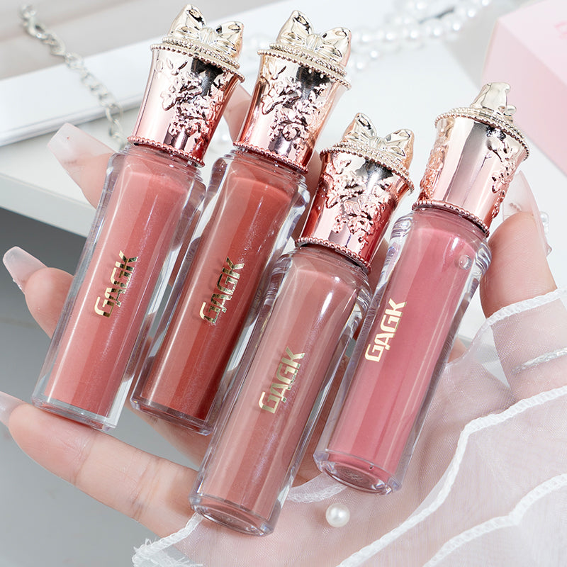 Rose Gold Bow Lipgloss