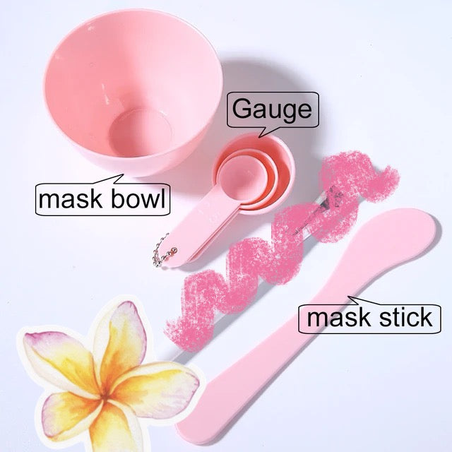 Skincare Mixing Bowl & Spoons Set