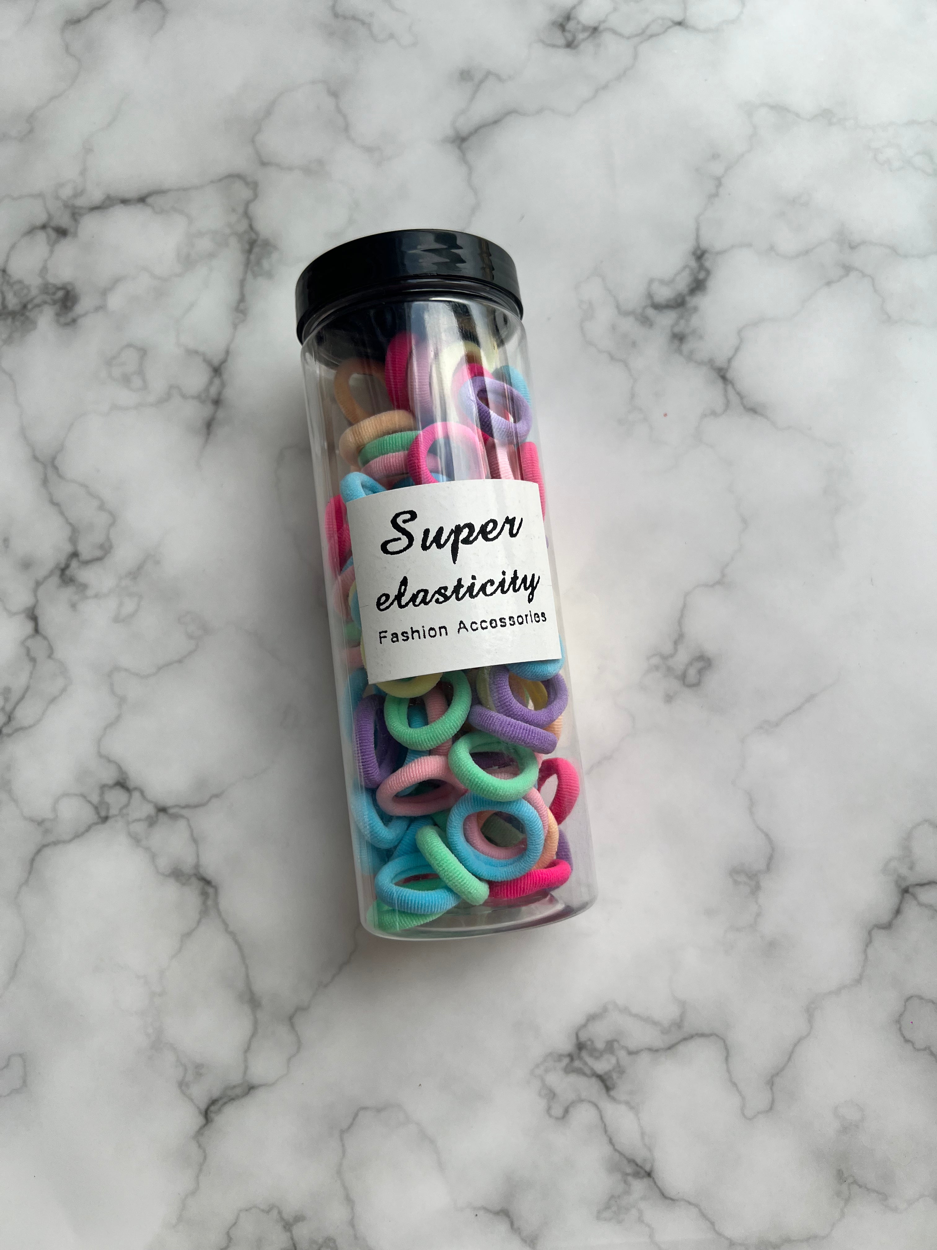 Hair Elastics Jar