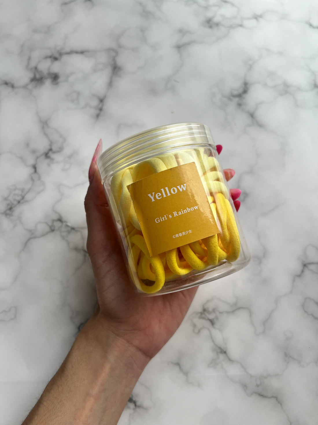 Hair Elastics Jar