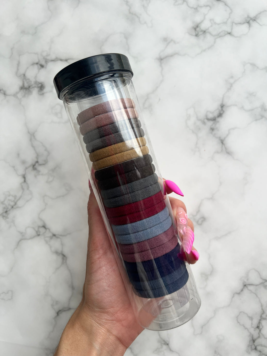 Hair Elastics Jar