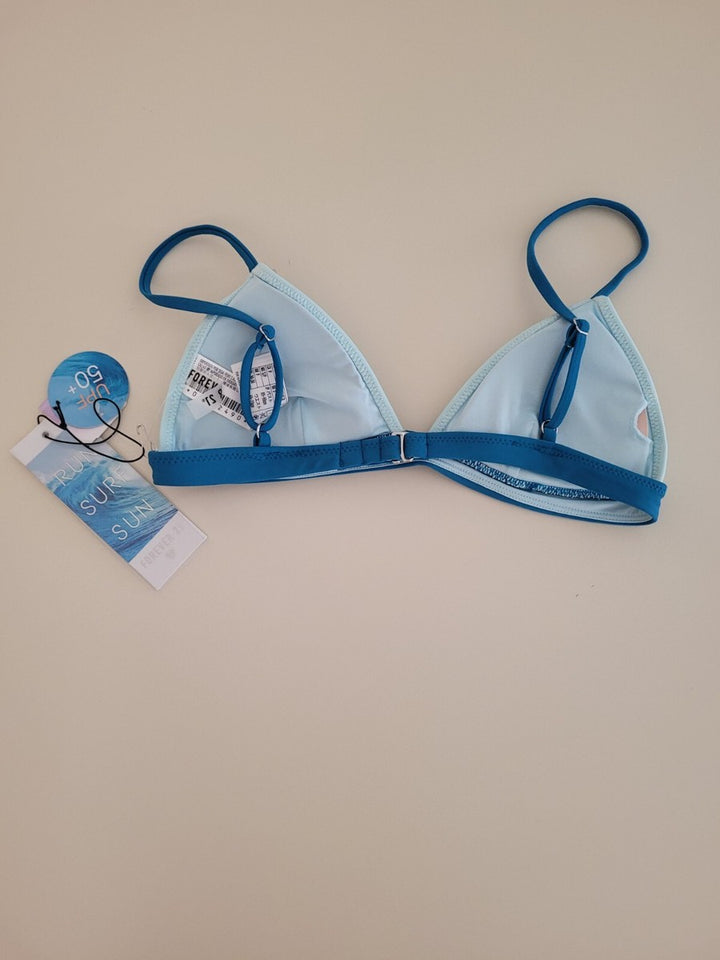 Forever 21 bra blue swim L