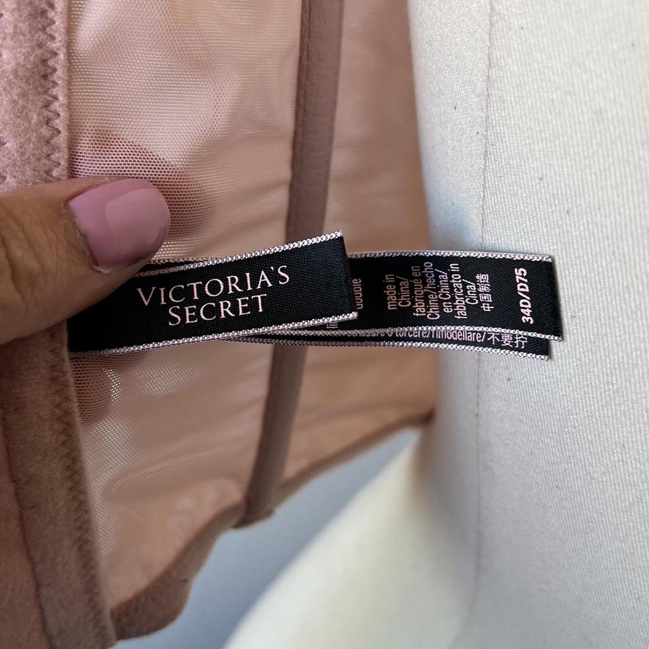 Victoria's Secret blush pink corset bra lingerie 32B