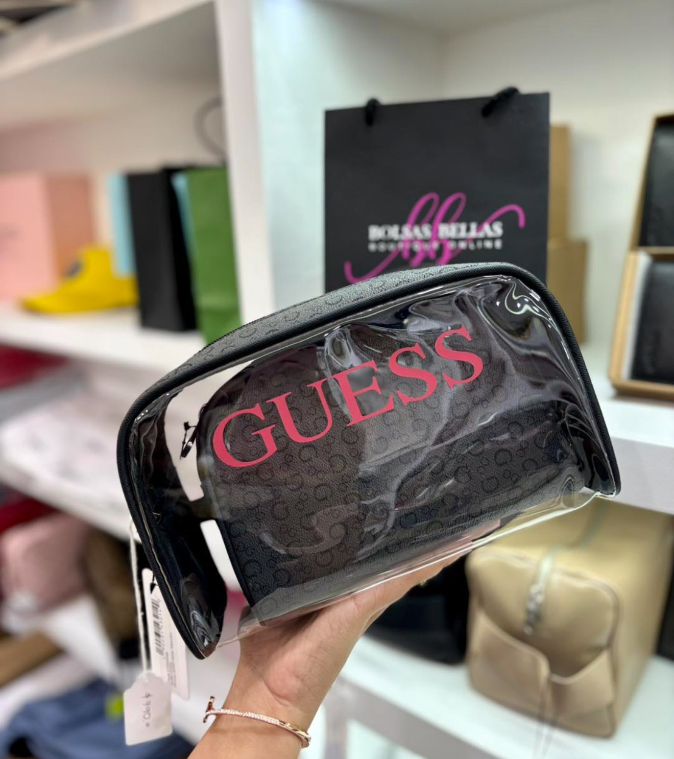 Guess Travel Bag Coal Junction Double