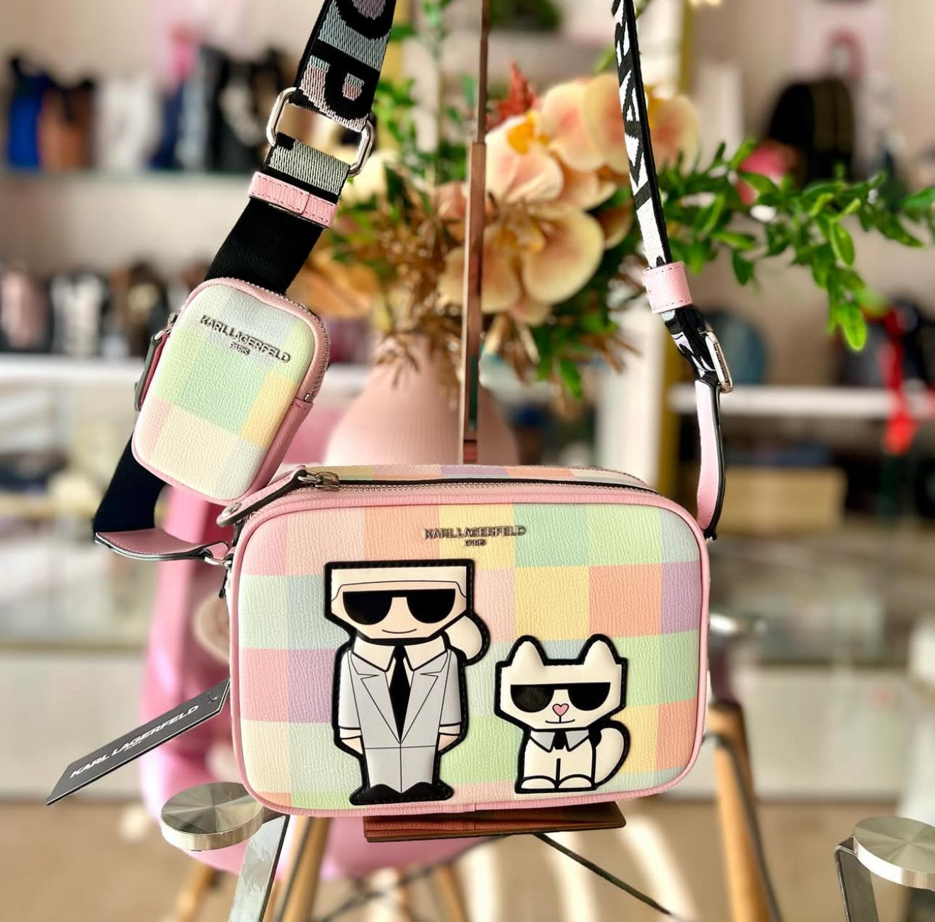 Karl Lagerfeld Blush Pastel Crossbody