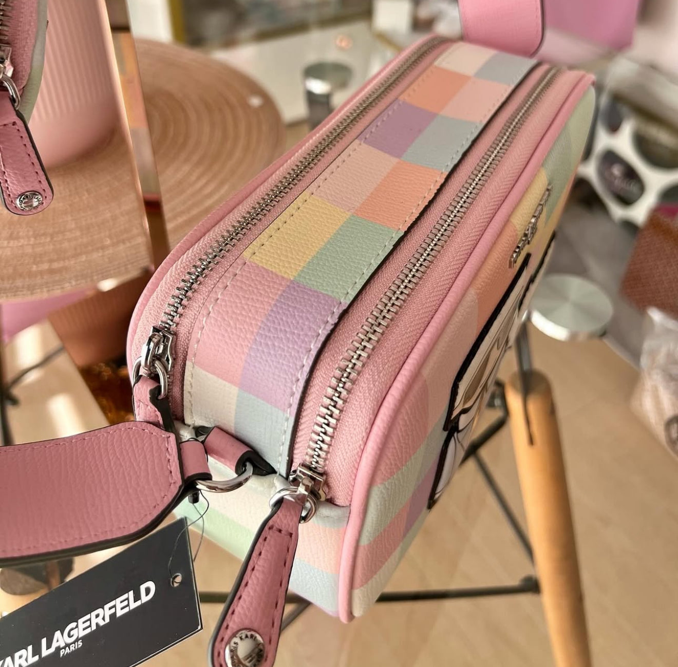 Karl Lagerfeld Blush Pastel Crossbody