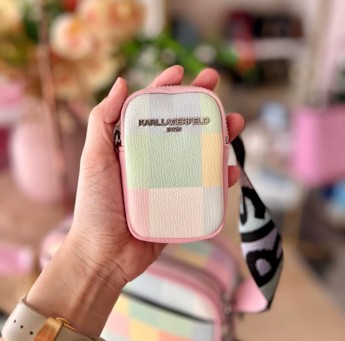 Karl Lagerfeld Blush Pastel Crossbody