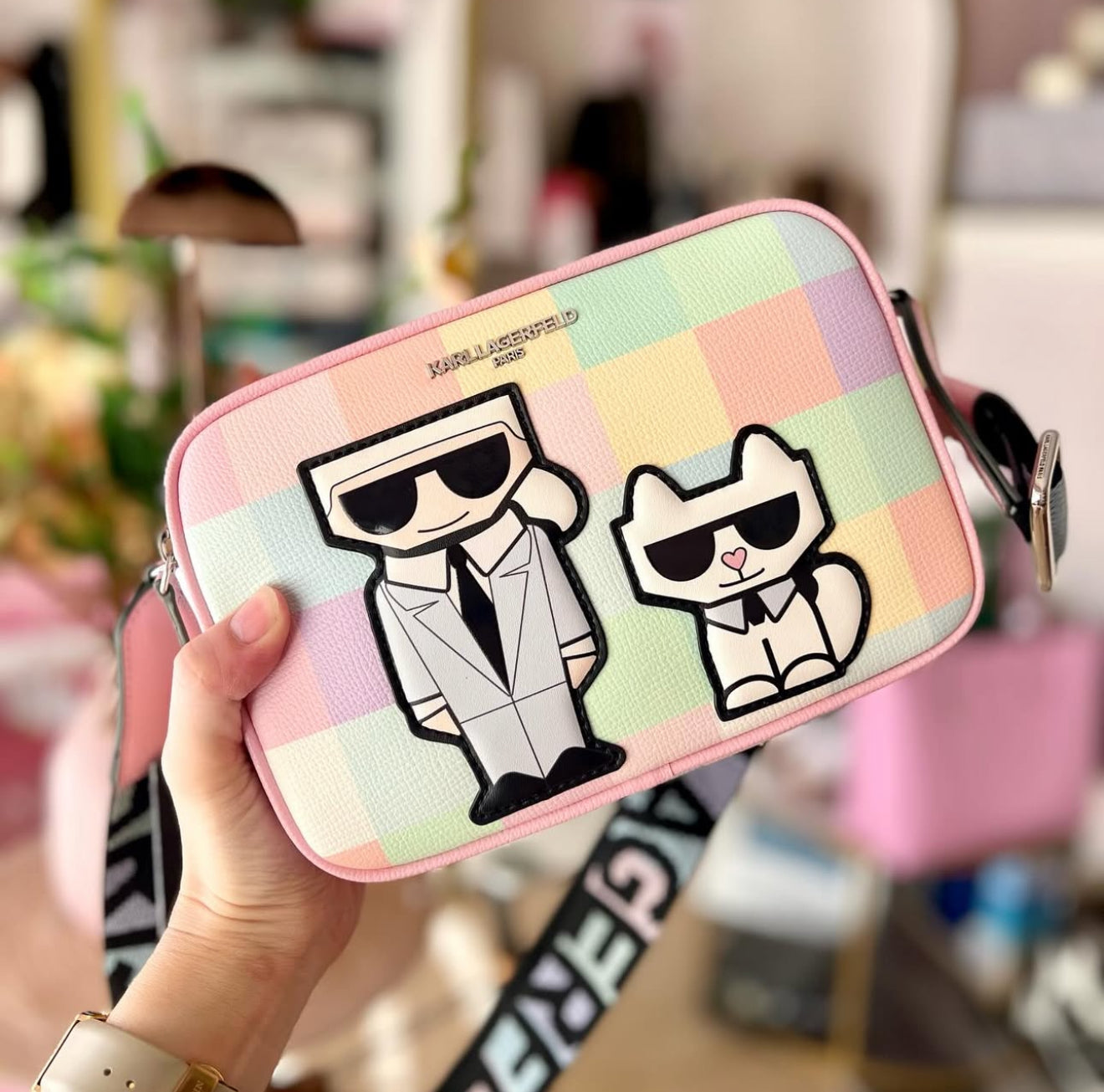 Karl Lagerfeld Blush Pastel Crossbody