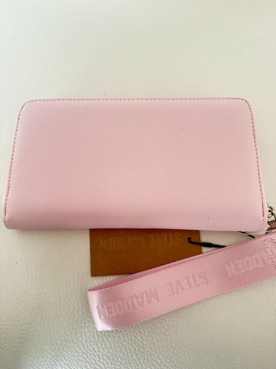 Steve Madden BZip Web Chalk Pink Zip Wallet