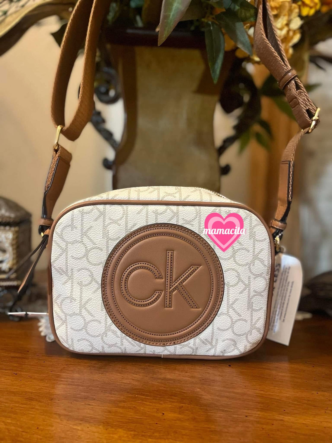 Calvin Klein Vanilla Logo Crossbody Bag