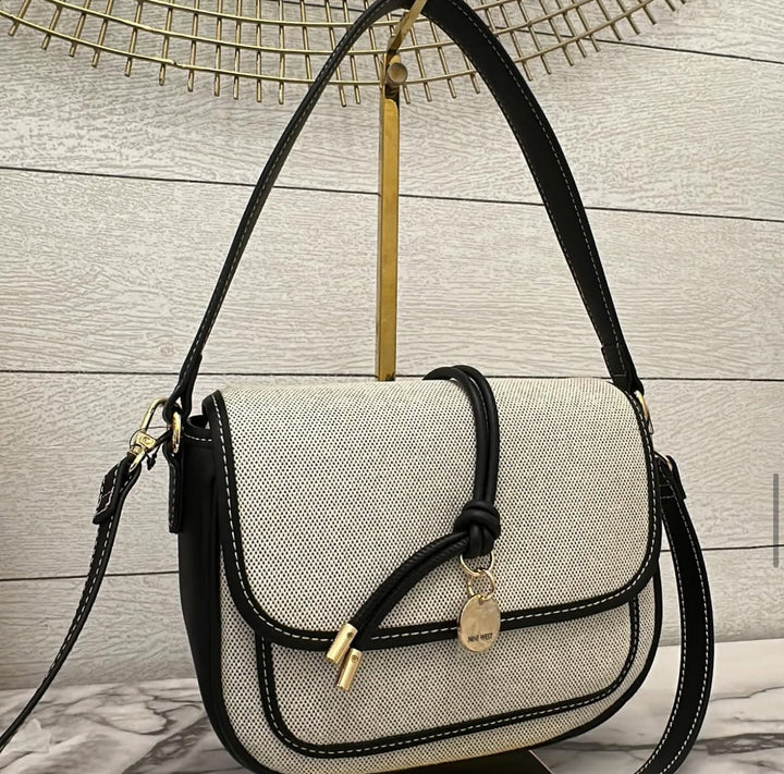 Nine West BirdI Black & White Crossbody Bag