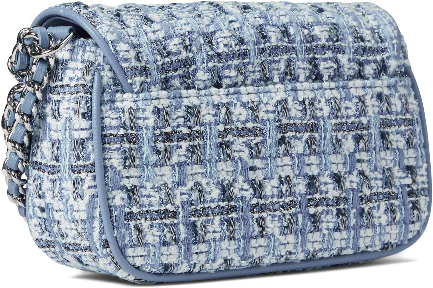 Karl Lagerfeld Blue Tweed Shoulder Bag