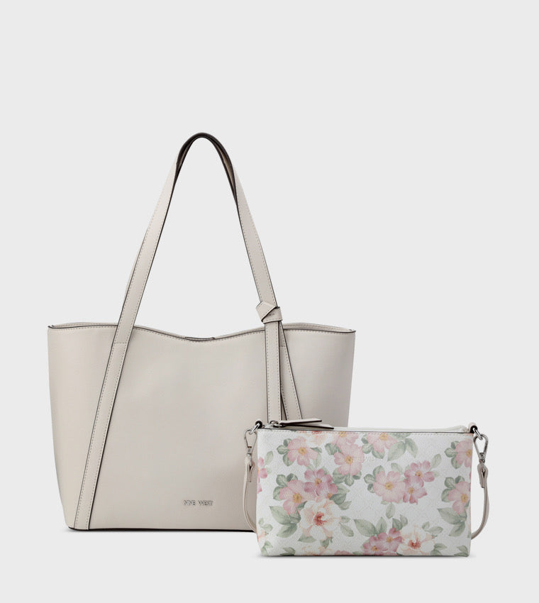 Nine West Tote white Milk Multi
