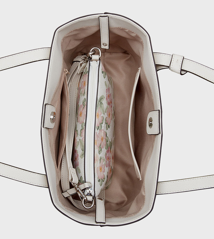 Nine West Tote white Milk Multi