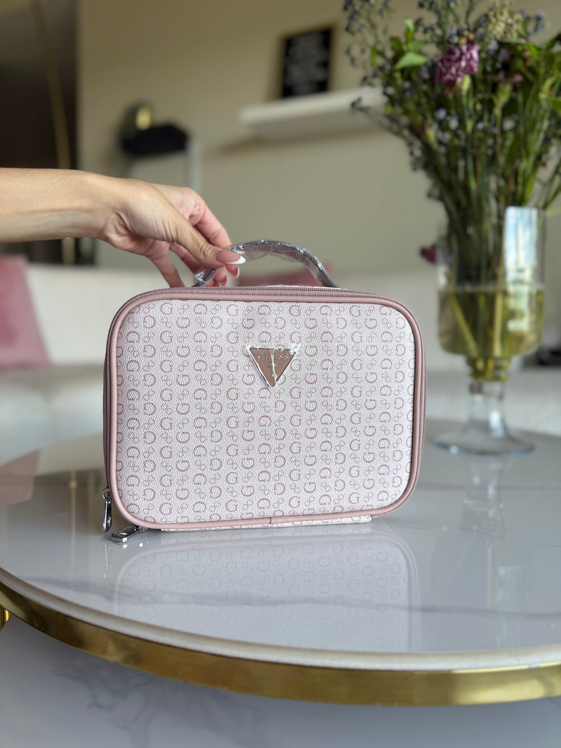 Guess Travel Bag Light Rose Junction
