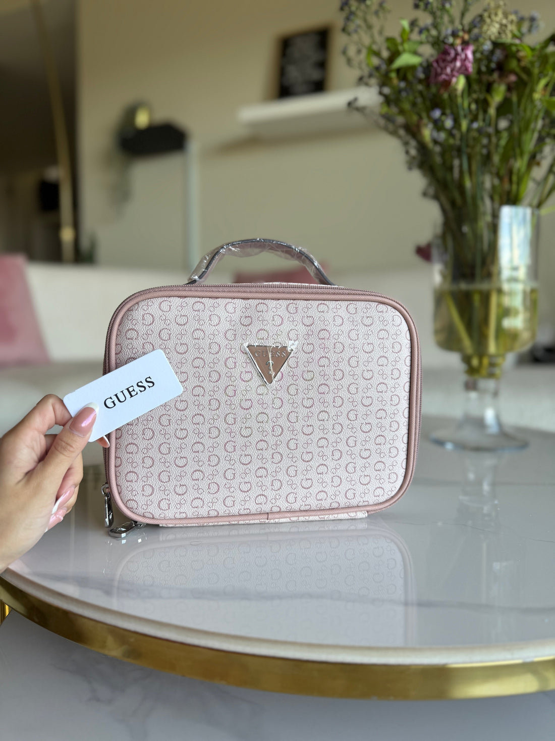 Guess Travel Bag Light Rose Junction