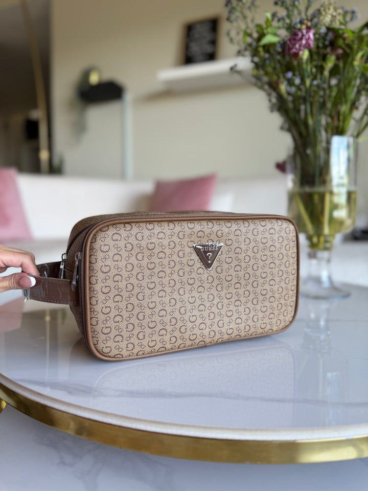 Guess Brown Toffee Makeup Case