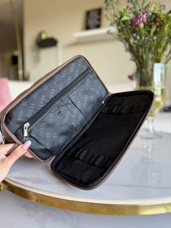 Guess Brown Toffee Makeup Case