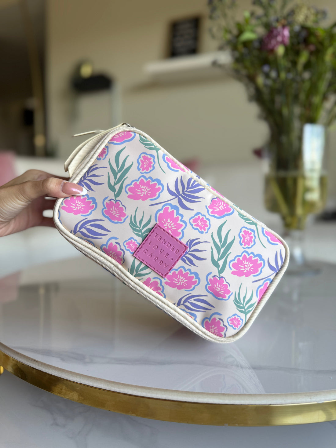 Tender Love Carry Toiletry Bag Floral Small