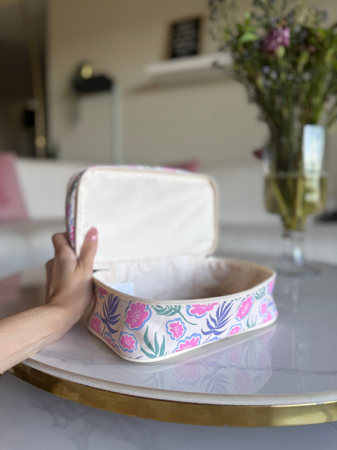 Tender Love Carry Toiletry Bag Floral Small