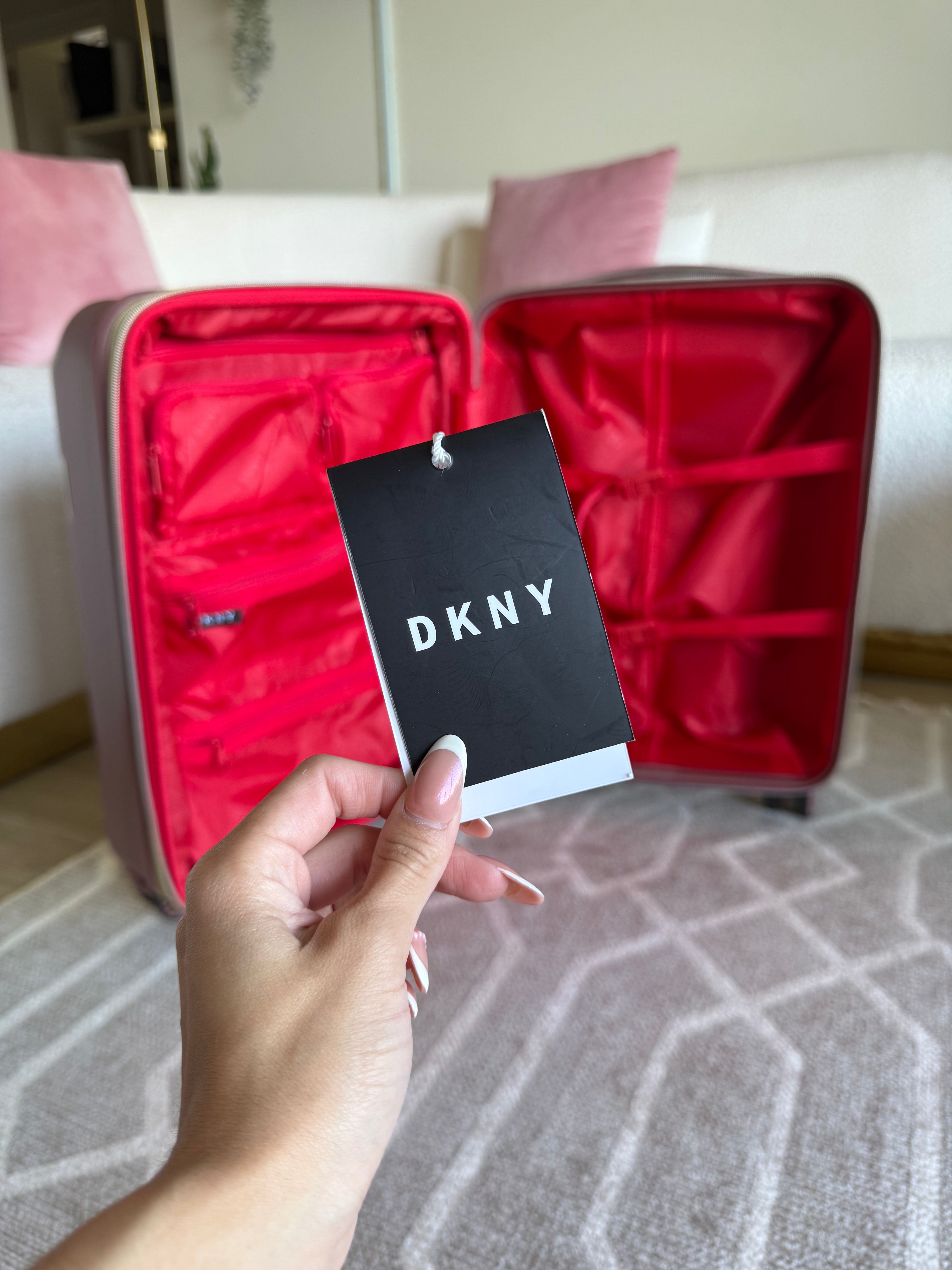 DKNY Carry On Suitcase Dusty Rose