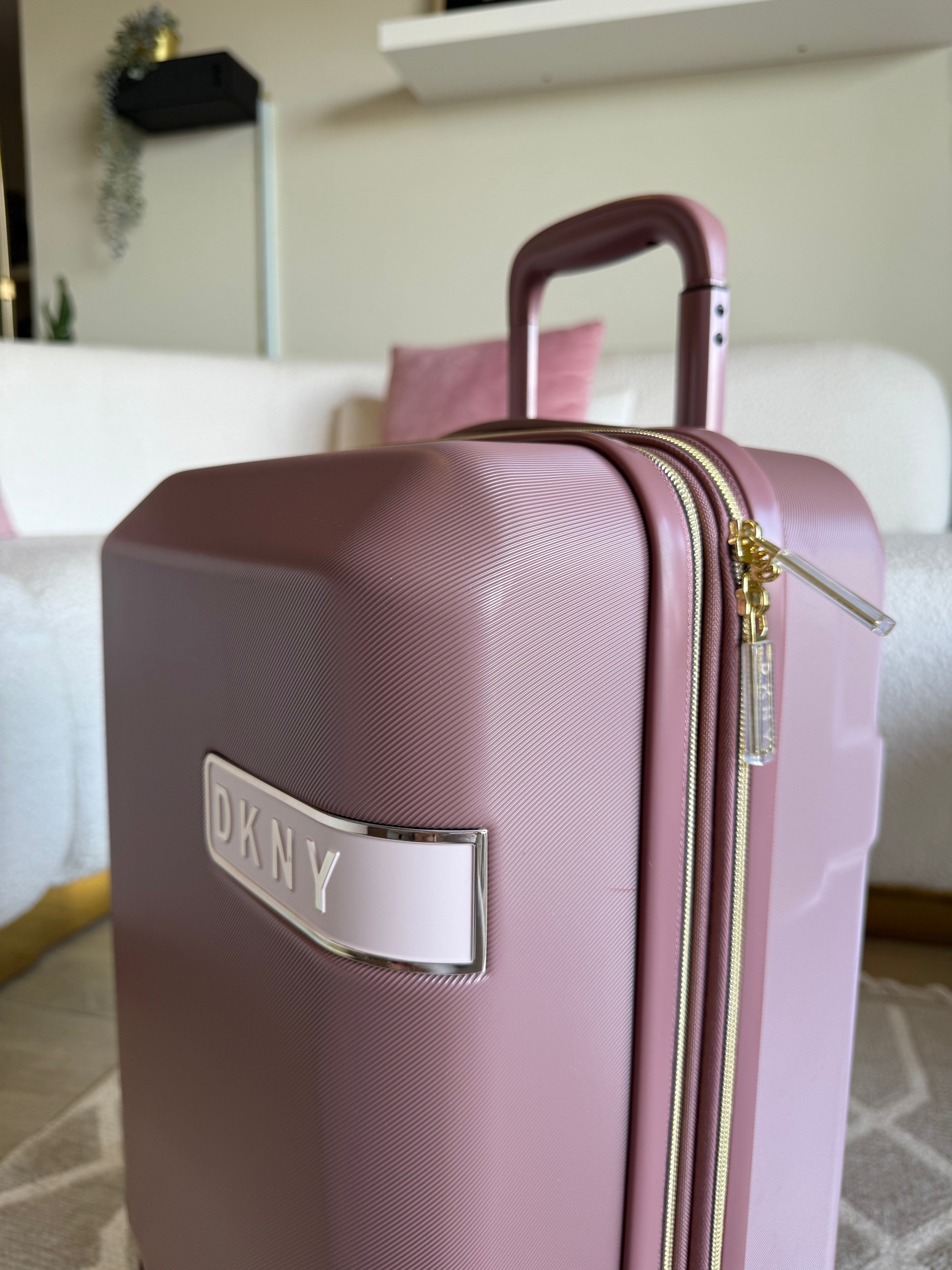 DKNY Carry On Suitcase Dusty Rose