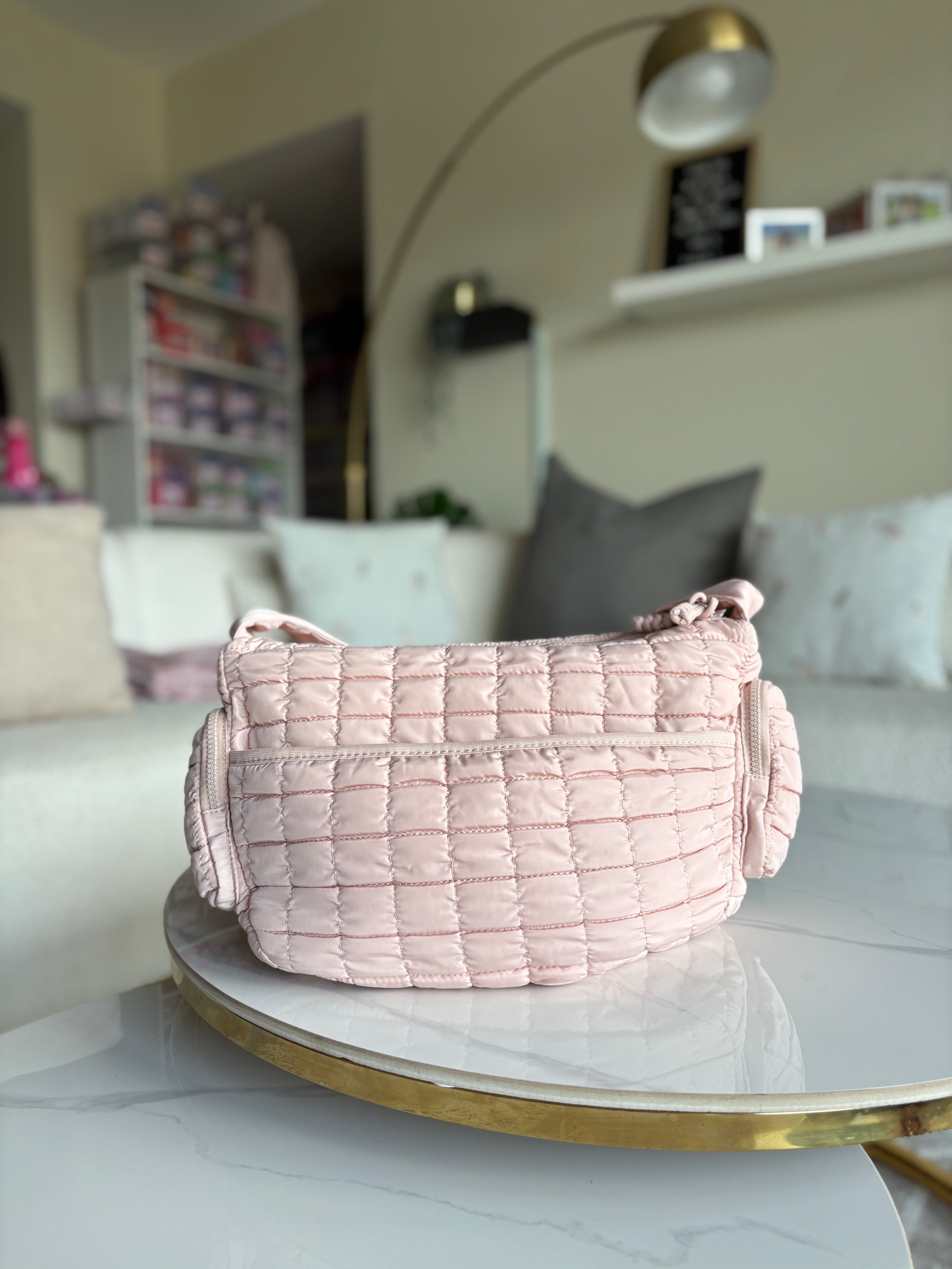 Steve Madden Pink Quilted Crossbody