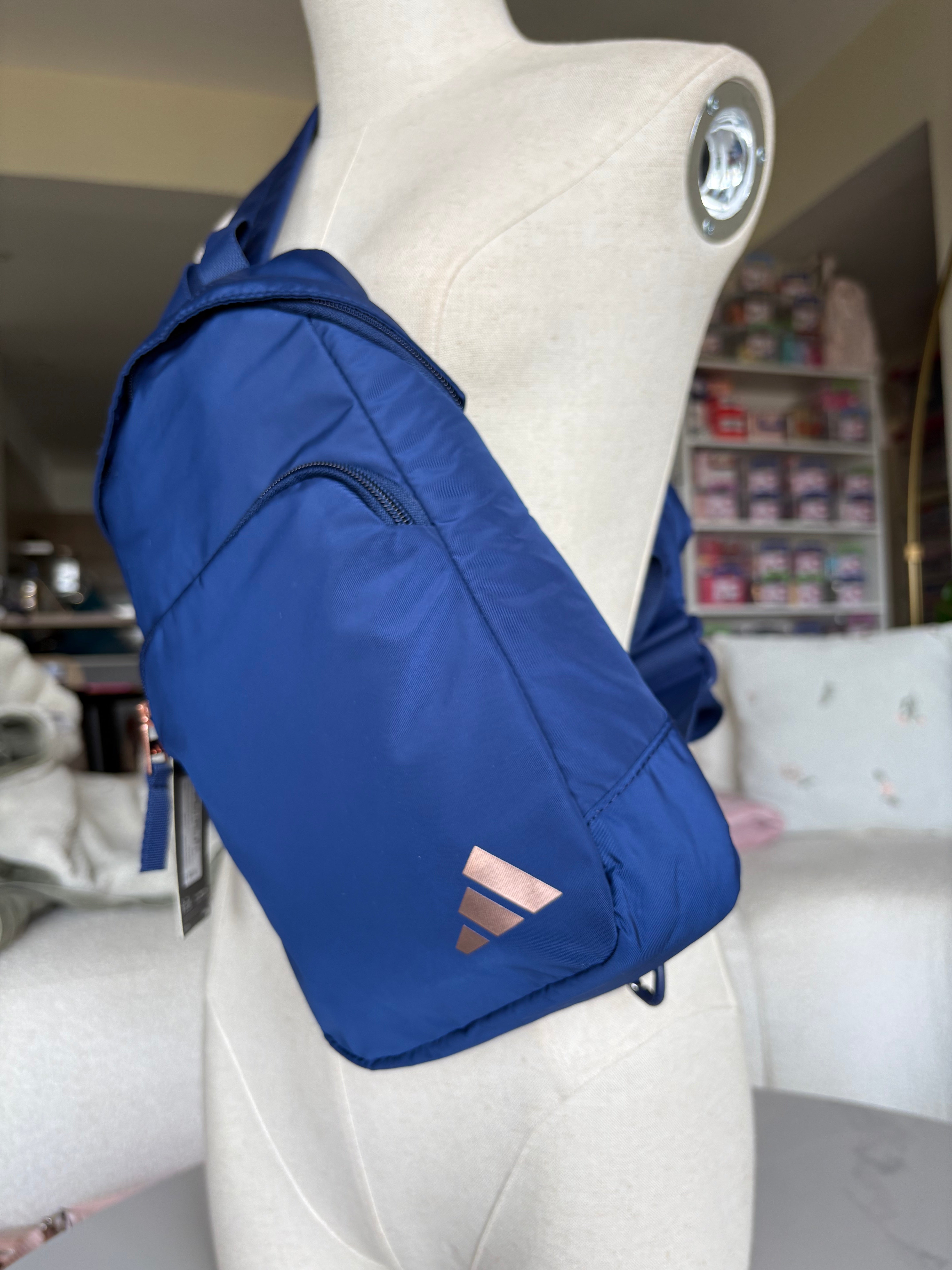 Adidas Essentials 2 Sling Blue Rose Gold