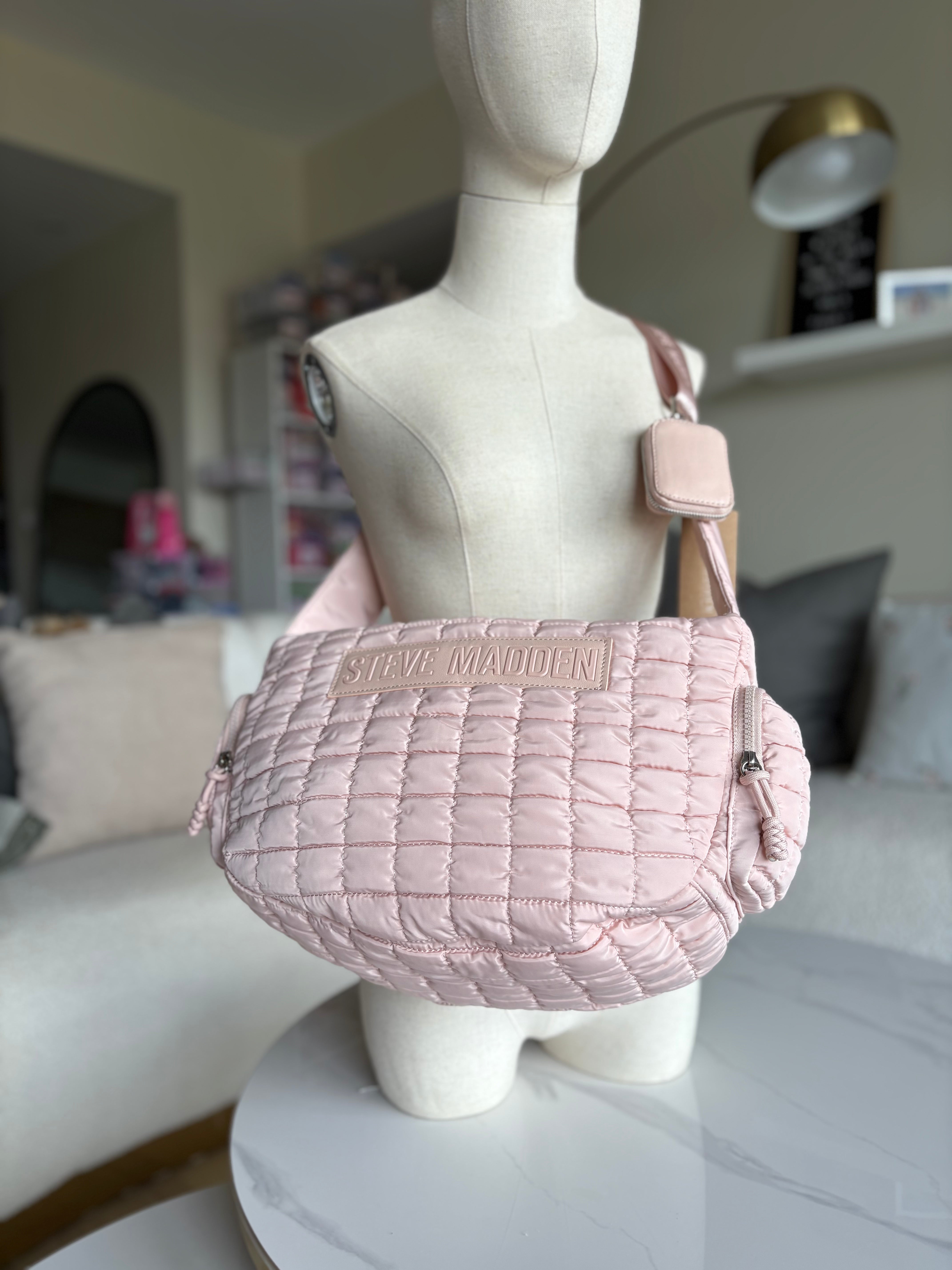 Steve Madden Pink Quilted Crossbody