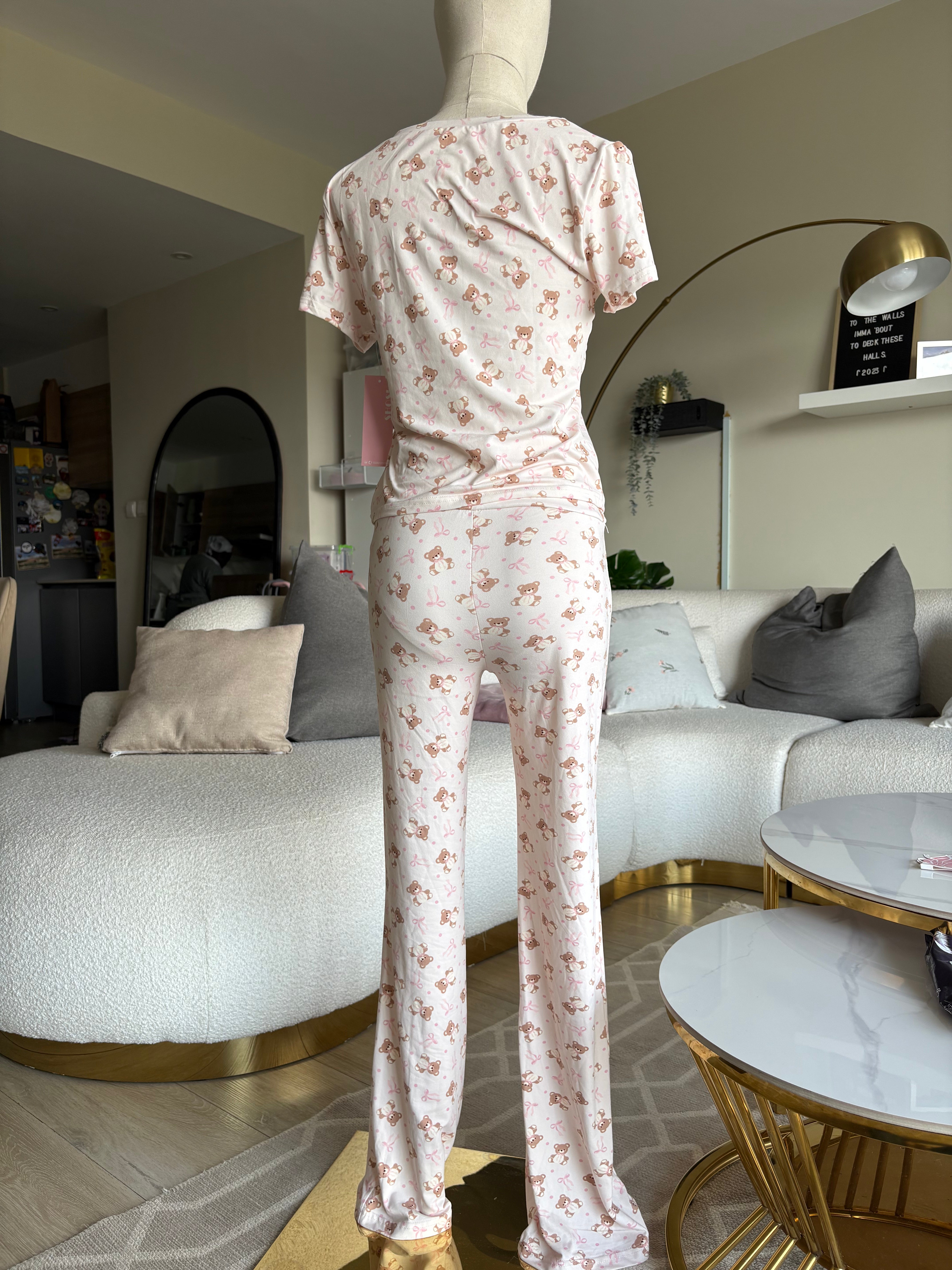 Shosho Lounge Teddy Bear Pink Set Medium