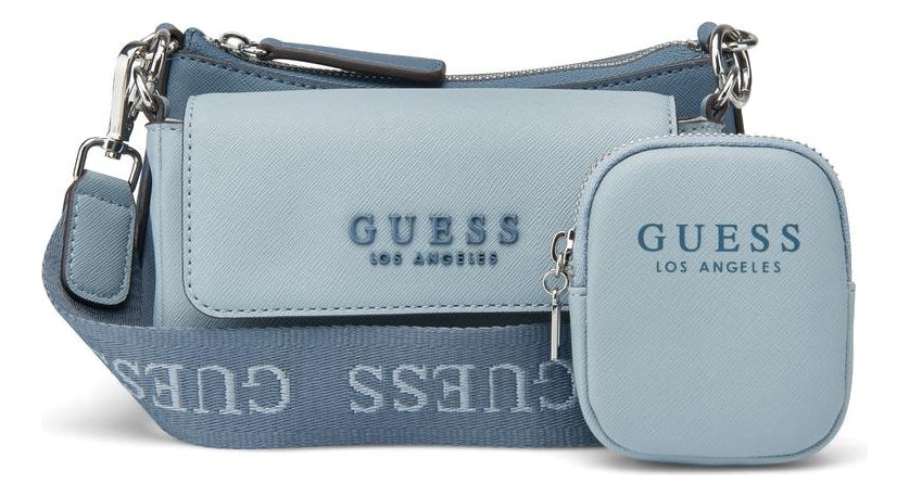 Guess Denim Multi Abbie Mini Crossbody