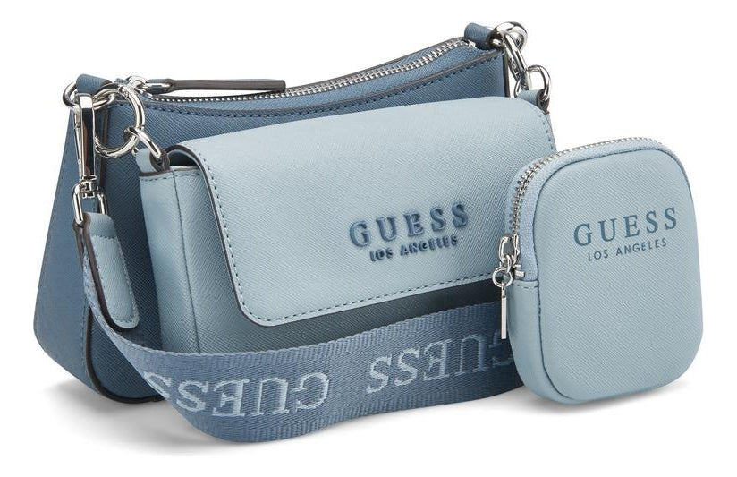Guess Denim Multi Abbie Mini Crossbody