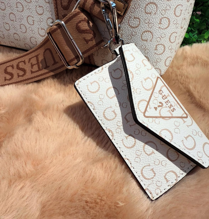 Guess White Ellewood Tote