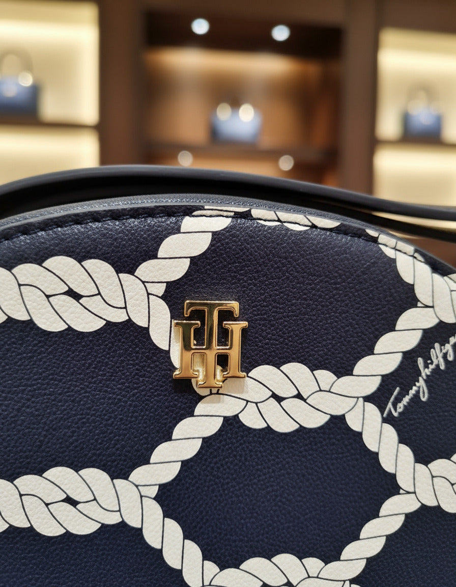 Tommy Nautica Knot Mini Navy Blue Crossbody