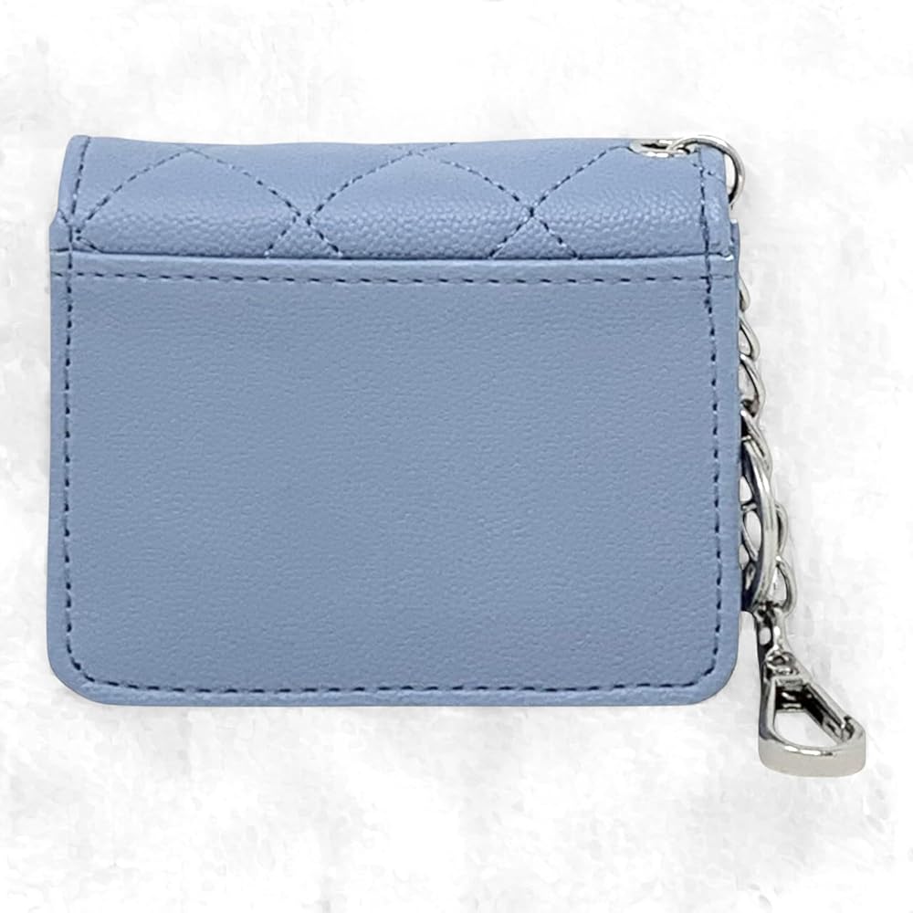 Steve Madden Bwren Blue Flap Wallet with Key