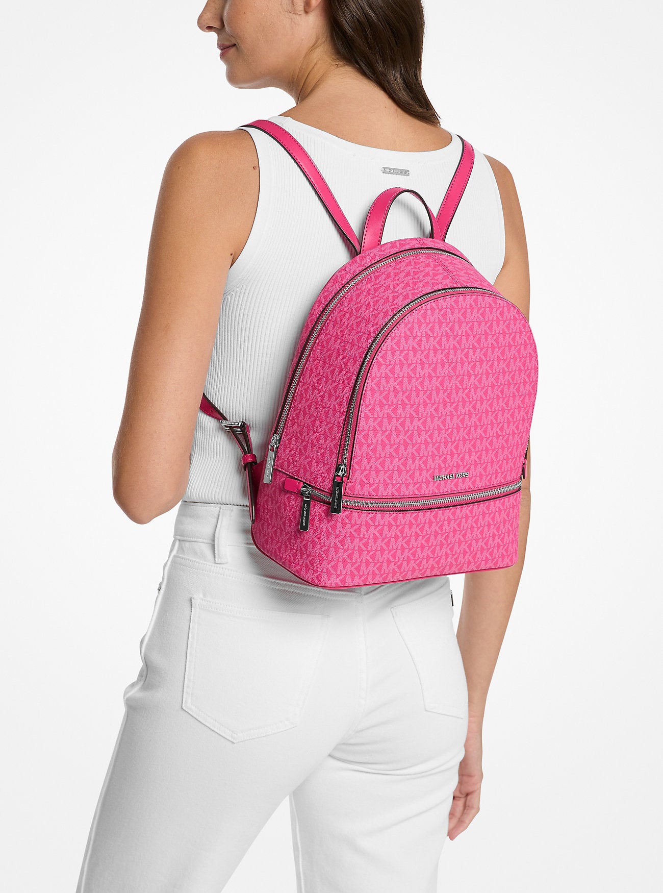Michael Kors Rhea Dragon Fruit Backpack