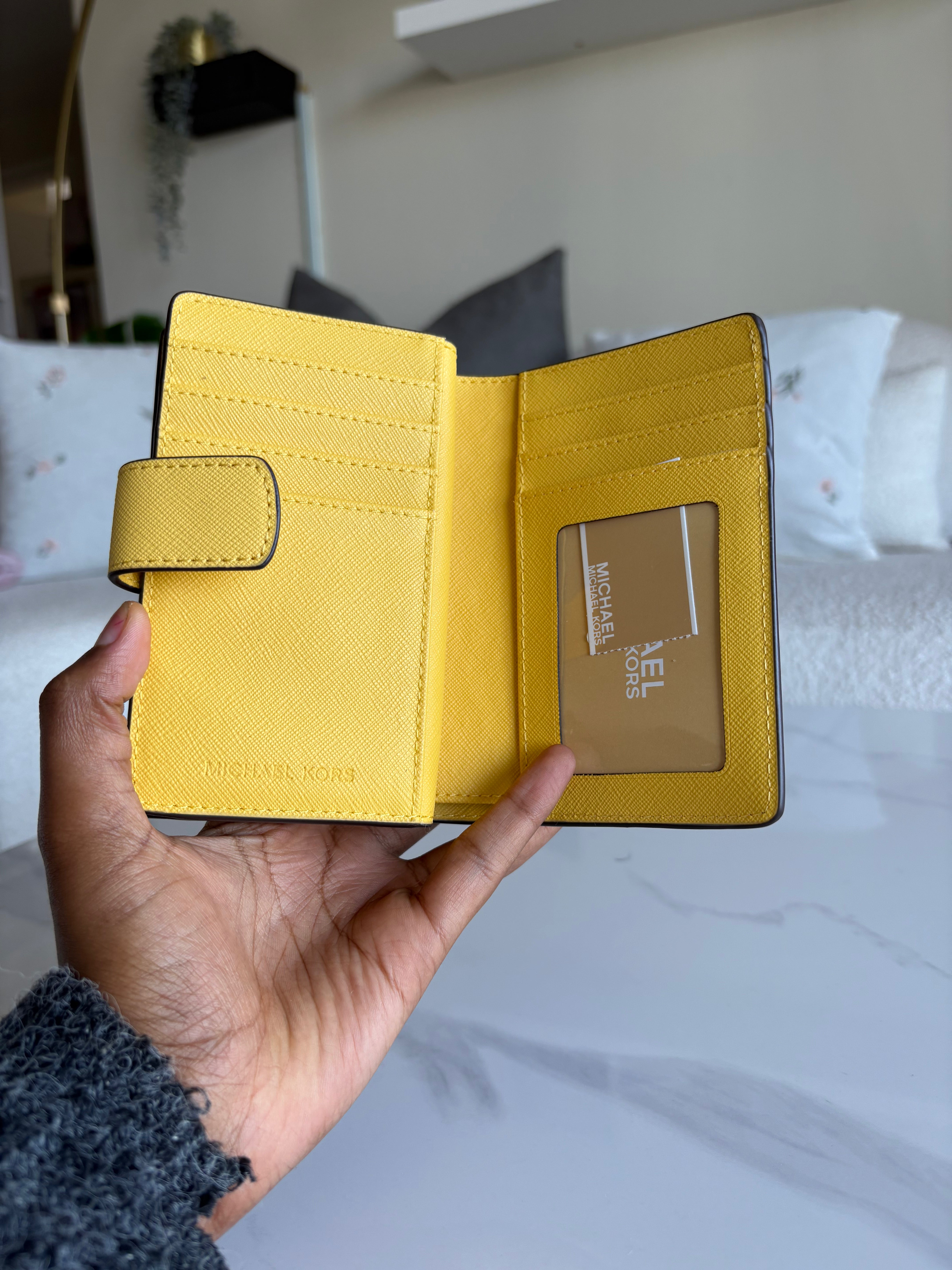 Jet Set Travel Daisy Yellow Wallet