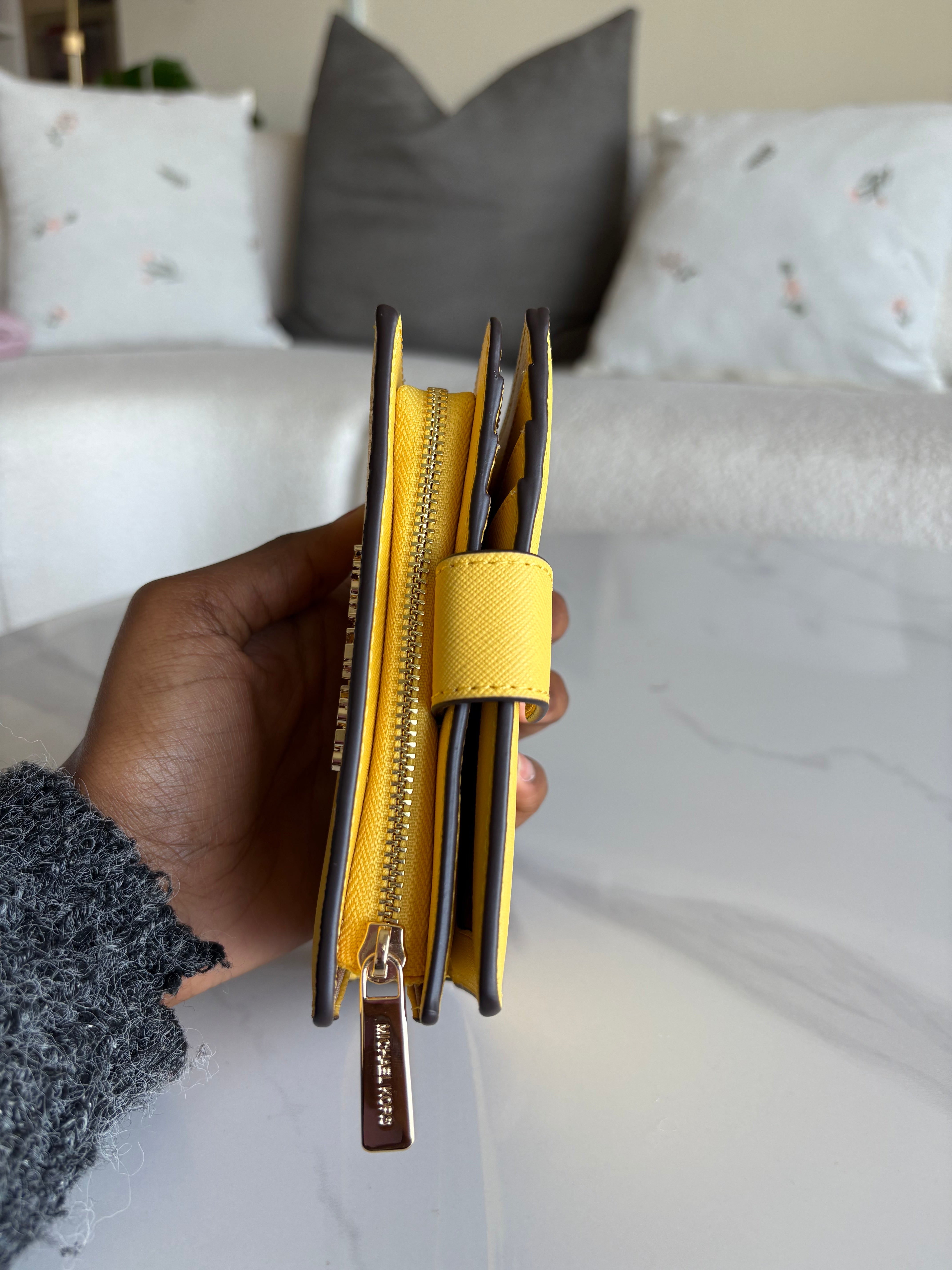 Jet Set Travel Daisy Yellow Wallet
