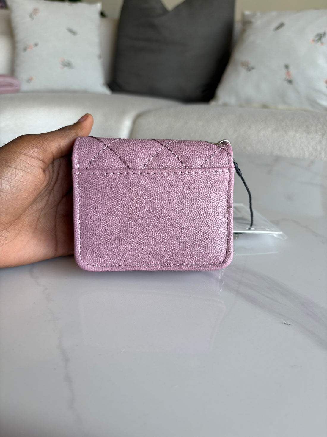 Steve Madden Bwren Cosmetic Pink Flap Wallet with Key