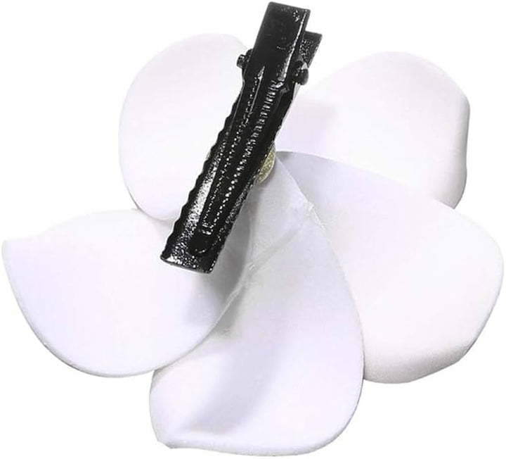 Plumeria Hawaiian Floral Hair Clips
